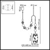 Светильник подвесной 5444/1B Odeon Light Exclusive Латунь