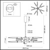 Люстра 5449/28L Odeon Light Exclusive Латунь