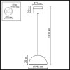 Светильник подвесной 5452/6L Odeon Light Exclusive Античная бронза, латунь