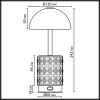 Лампа настольная 5453/3TL Odeon Light Exclusive Латунь, бронзовый, бежевый