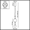 Светильник подвесной 5457/4L Odeon Light Exclusive Золотой