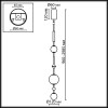 Светильник подвесной 5457/5L Odeon Light Exclusive Золотой