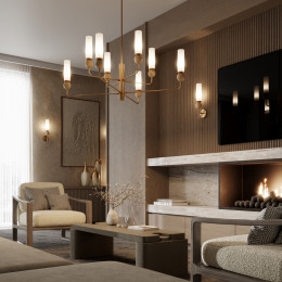 Светильник настенный 6625/1W Odeon Light Бронзовый