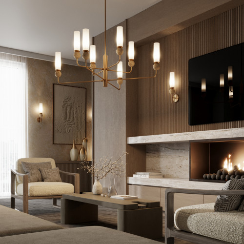 Люстра 6625/8 Odeon Light Бронзовый