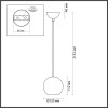 Светильник подвесной 6626/1L Odeon Light Черный