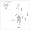 Светильник подвесной 6633/95L Odeon Light Черный