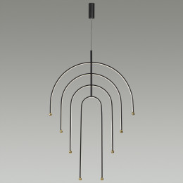 Светильник подвесной 6633/95L Odeon Light Черный