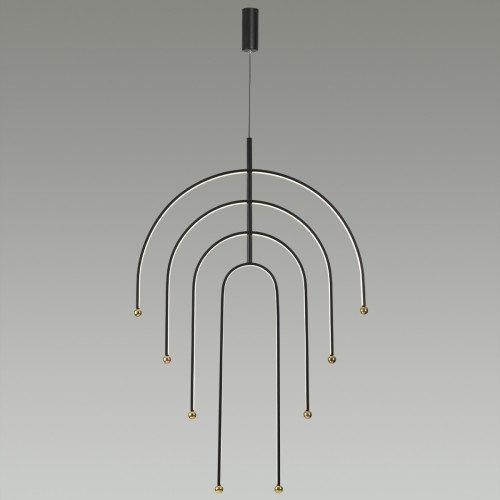 Светильник подвесной 6633/95L Odeon Light Черный
