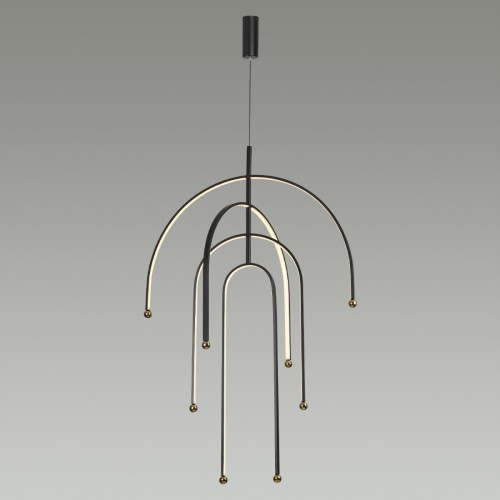 Светильник подвесной 6633/95L Odeon Light Черный
