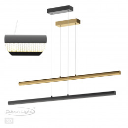 Светильник подвесной 6643/45L Odeon Light Черный
