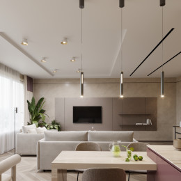 Торшер 6643/5FL Odeon Light Черный