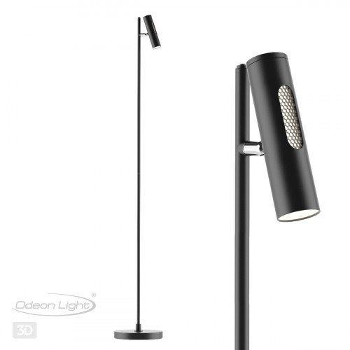 Торшер 6643/5FL Odeon Light Черный