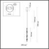 Светильник подвесной 6679/4L Odeon Light Античная бронза, латунь