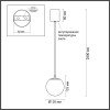 Светильник подвесной 6685/8L Odeon Light Латунь