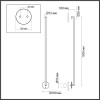 Светильник настенный 7022/18WL Odeon Light Черный