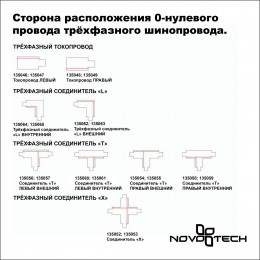 135055 PORT NT19 137 черный Соединитель "Т" правый внешний с токопроводом для трехфазн.шинопровода