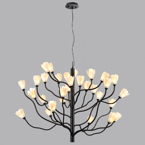5090/30 MODERN ODL25 561 черный матовый/белый/фарфор Люстра G4 LED 30*5W GARDI